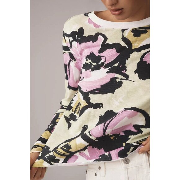 NWT Size XS - The Caitlin Boxy Tee by Maeve: Long-Sleeve Edition (NWT US$58) - Picture 7 of 16